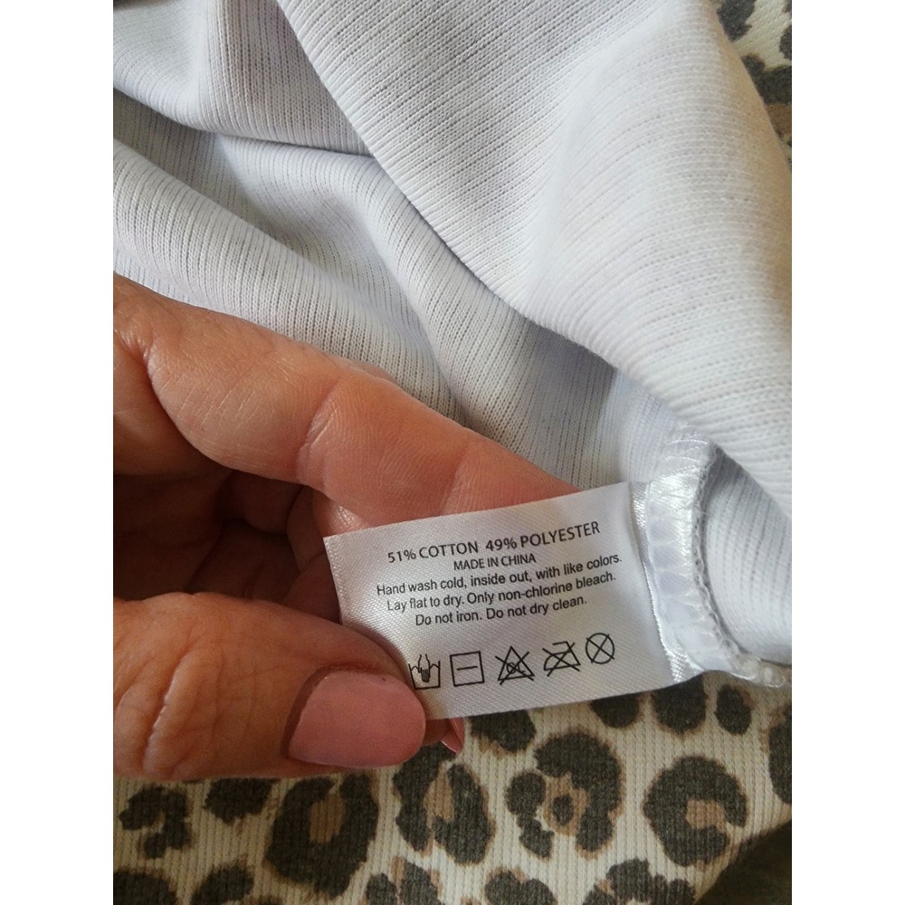 NWOT Boutique Leopard Print Game‎ Day Long Sleeve Ribbed Sweatshirt Top XLarge - Picture 7 of 9